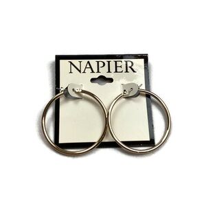 Napier Gold Tone Hoop Earrings